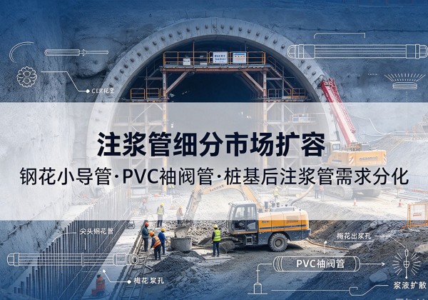桐柏注浆管细分市场扩容，隧道钢花小导管、PVC 袖阀管、桩基后注浆管需求分化